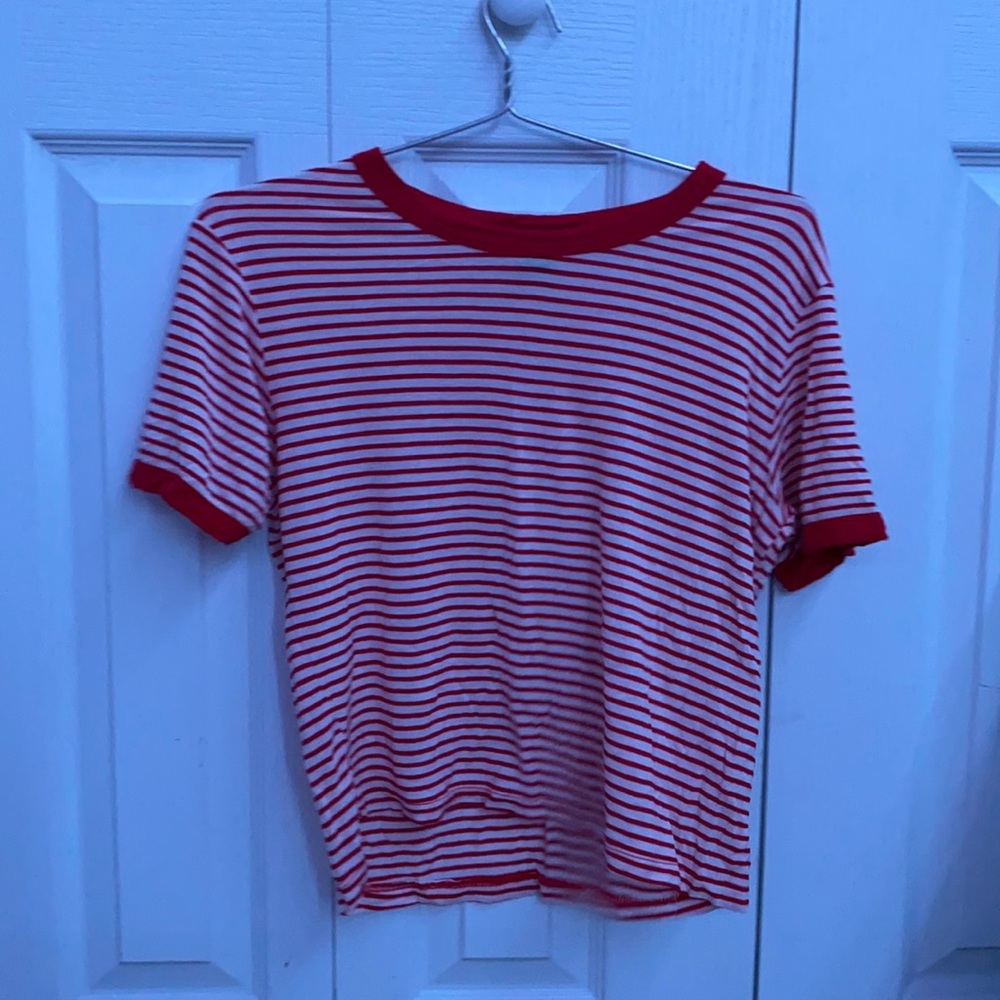 red striped comfortable shirt